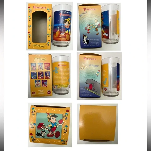 Vintage 1994 set of 4 Disney Classic plastic cups from Burger King - Picture 3 of 5